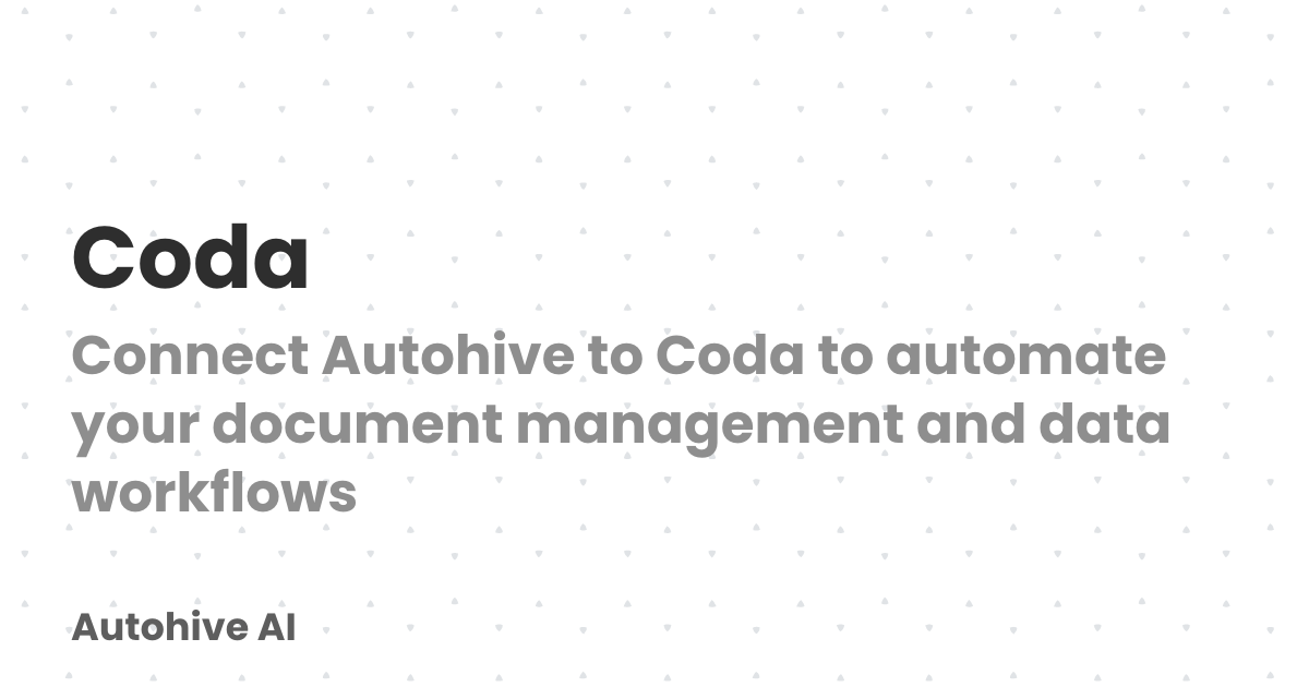 Coda | Autohive AI