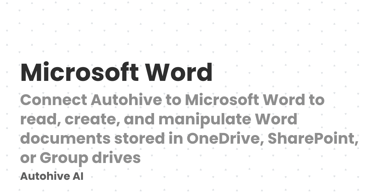 Azure Word R6 Microsoft Word | Autohive AI
